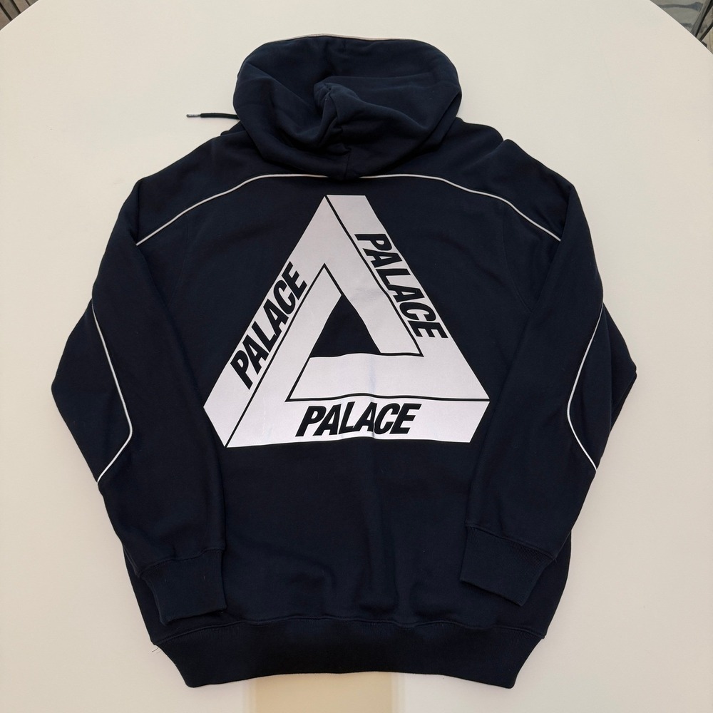Palace Reflecto Hood Navy 100%‎ Cotton Hoodie Mens L
